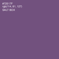 #72517F - Salt Box Color Image
