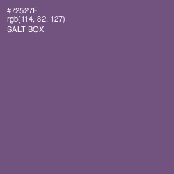 #72527F - Salt Box Color Image