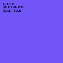 #7255F9 - Moody Blue Color Image