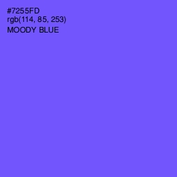 #7255FD - Moody Blue Color Image