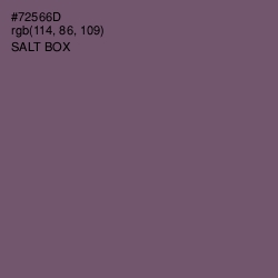 #72566D - Salt Box Color Image