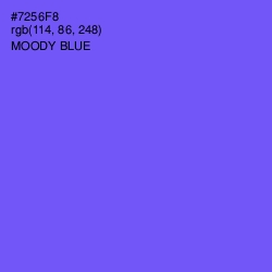 #7256F8 - Moody Blue Color Image