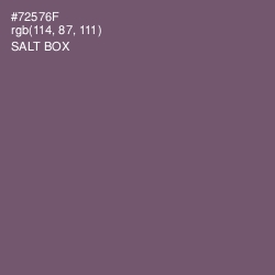 #72576F - Salt Box Color Image
