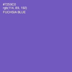 #7259C0 - Fuchsia Blue Color Image