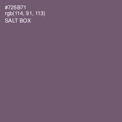 #725B71 - Salt Box Color Image