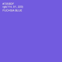 #725BDF - Fuchsia Blue Color Image