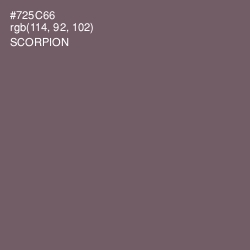 #725C66 - Scorpion Color Image