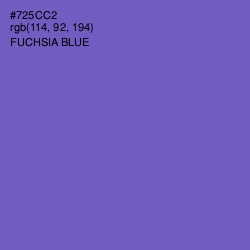 #725CC2 - Fuchsia Blue Color Image