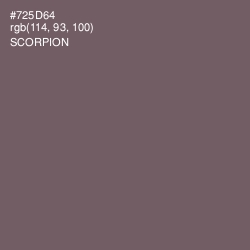 #725D64 - Scorpion Color Image