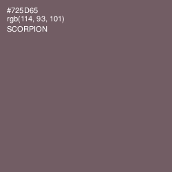 #725D65 - Scorpion Color Image
