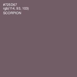 #725D67 - Scorpion Color Image