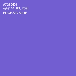#725DD1 - Fuchsia Blue Color Image