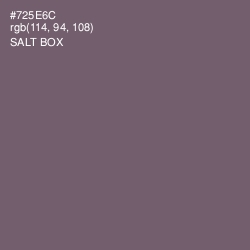 #725E6C - Salt Box Color Image