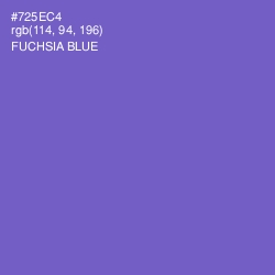 #725EC4 - Fuchsia Blue Color Image