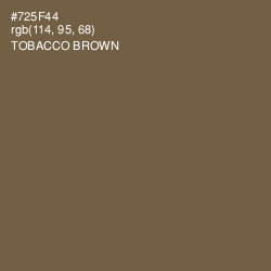 #725F44 - Tobacco Brown Color Image