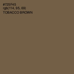 #725F45 - Tobacco Brown Color Image