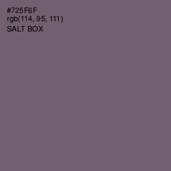 #725F6F - Salt Box Color Image