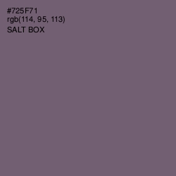 #725F71 - Salt Box Color Image