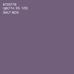 #725F7B - Salt Box Color Image