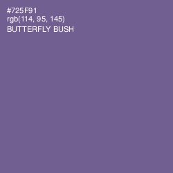 #725F91 - Butterfly Bush Color Image