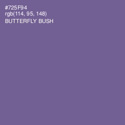 #725F94 - Butterfly Bush Color Image