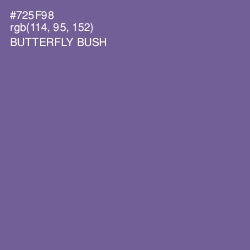 #725F98 - Butterfly Bush Color Image