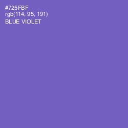 #725FBF - Blue Violet Color Image