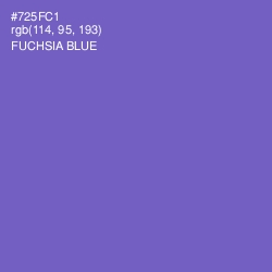 #725FC1 - Fuchsia Blue Color Image