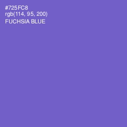 #725FC8 - Fuchsia Blue Color Image