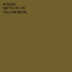 #72602C - Yellow Metal Color Image