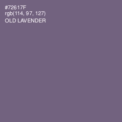 #72617F - Old Lavender Color Image
