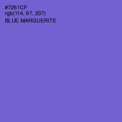 #7261CF - Blue Marguerite Color Image