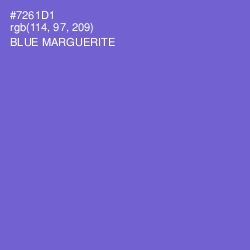 #7261D1 - Blue Marguerite Color Image