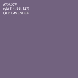#72627F - Old Lavender Color Image