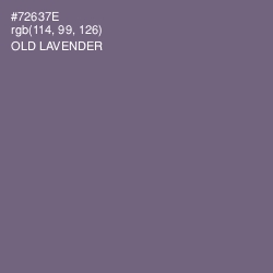 #72637E - Old Lavender Color Image