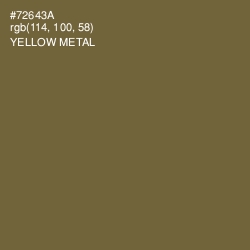 #72643A - Yellow Metal Color Image