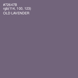 #72647B - Old Lavender Color Image