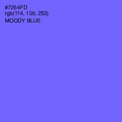 #7264FD - Moody Blue Color Image