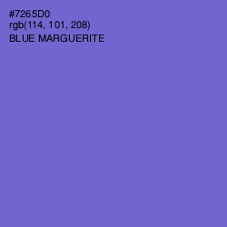 #7265D0 - Blue Marguerite Color Image