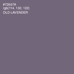 #72667A - Old Lavender Color Image
