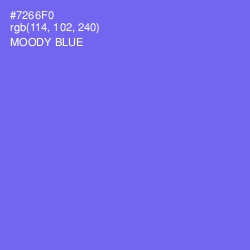 #7266F0 - Moody Blue Color Image