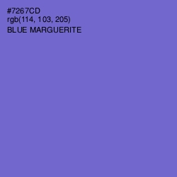 #7267CD - Blue Marguerite Color Image