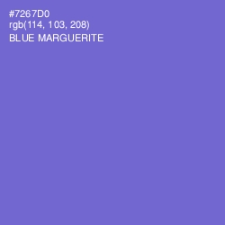 #7267D0 - Blue Marguerite Color Image