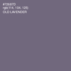 #72687D - Old Lavender Color Image