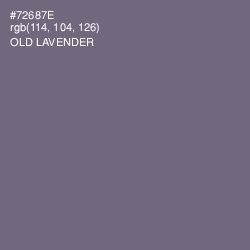 #72687E - Old Lavender Color Image