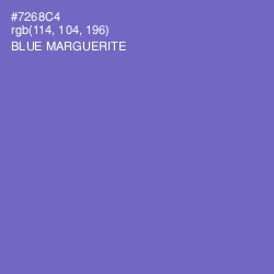 #7268C4 - Blue Marguerite Color Image