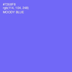 #7268F8 - Moody Blue Color Image