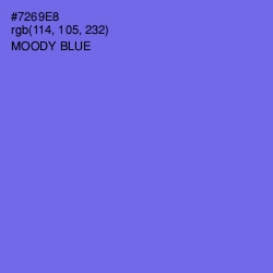 #7269E8 - Moody Blue Color Image