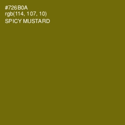 #726B0A - Spicy Mustard Color Image