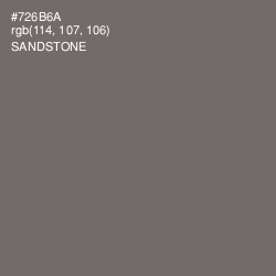 #726B6A - Sandstone Color Image